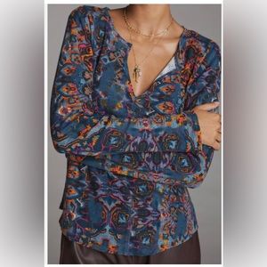 Anthropologie/Pilcro waffle knit top